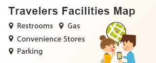 Travelers Facilities Map (Gas, Parking, Restrooms, Convenience Stores)